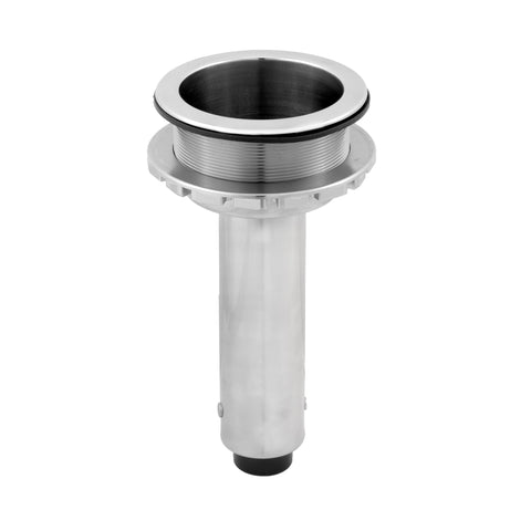 Whitecap S-0627C 0° Rod and Cup Holder, Silver