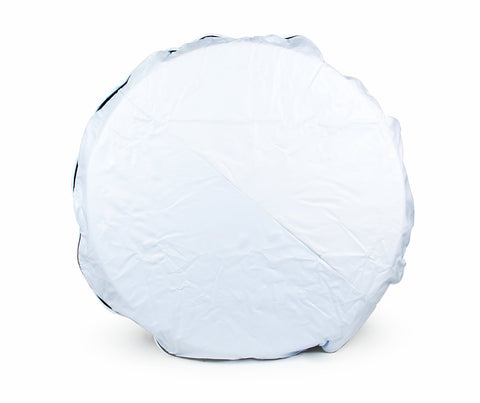 Camco 45341 Vinyl Spare Tire Cover (32-1/4 inches, White)