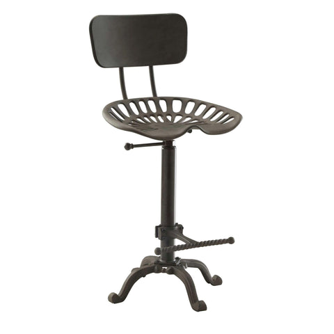 Carolina Chair & Table Beaufort Adjustable Back Rest Stool, Industrial