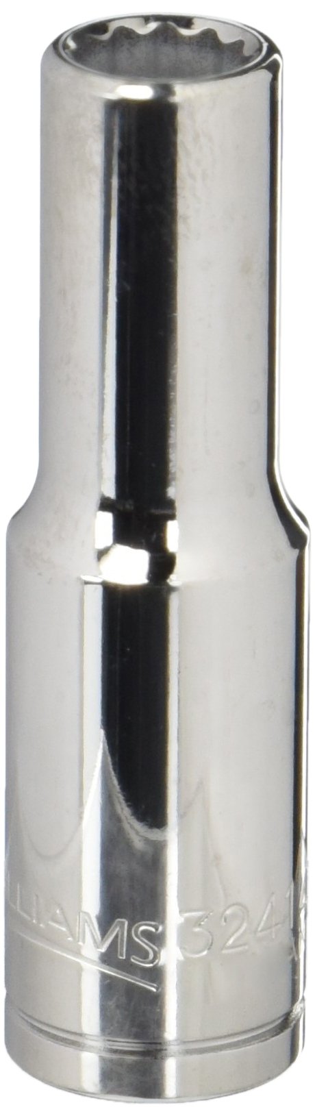 Williams 32414 1/2-Inch Drive Deep Socket, 12-Point, 7/16-Inch