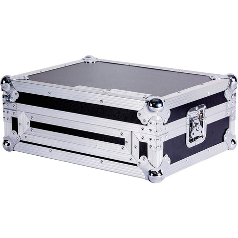 DEEJAYLED Flight Case Karaoke Dj Station Complete With Removable Cover And Front Door Sturdy Hardware Enough Space In The Rear For Cables Groove Impact Resistant Aluminum Frame DEEJAYLED TBHCDMIX