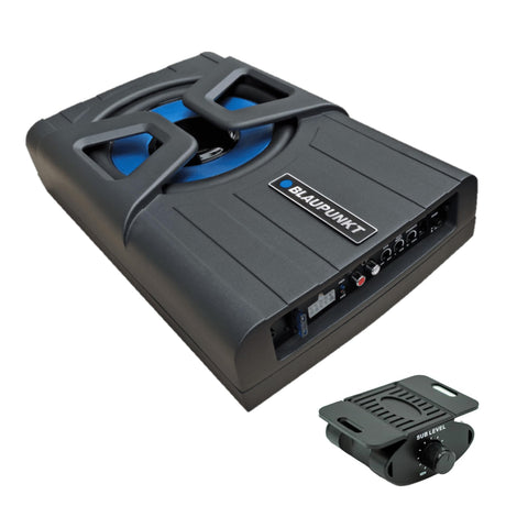 BLAUPUNKT GTHS-80PRO 8 inch Powered Subwoofer Enclosure - 320W Active Woofer, 20Hz - 250Hz, Compact for Under Seat Installation