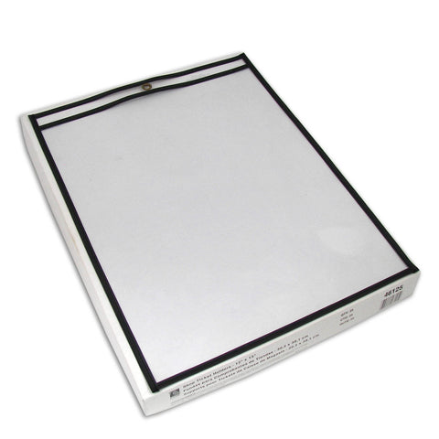 C-Line Stitched Shop Ticket Holders, Both Sides Clear, 12 x 15 Inches, 25 per Box (46125)