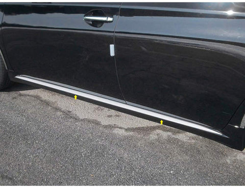 QAA is Compatible with 2013-2018 Toyota Avalon 4 Piece Stainless Rocker Panel Trim, Insert Kit, 1.187" Width TH13165