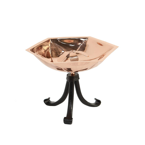 Achla Designs 201-4007 Bee Fountain Tripod Stand Birdbath, Copper Plated Finish