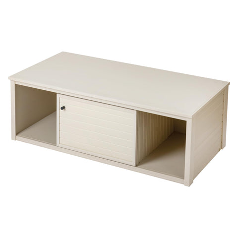 New Age Pet ECOFLEX 48-Inch Lo-Boy Versa Stand, Durable & Moisture Resistant Wood Plastic Composite Storage Cabinet for Pet Supplies, Easy Assembly, Odor Control, Ideal for Reptile Lounges, Maple