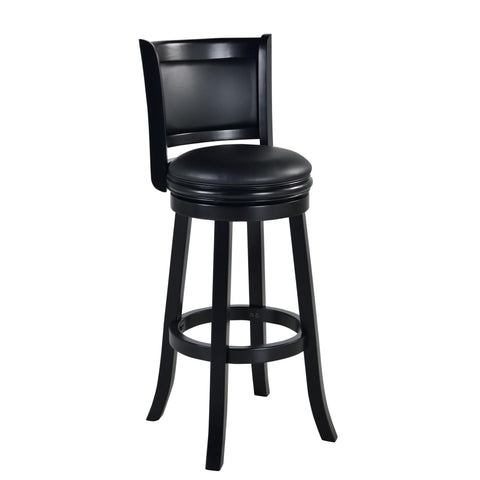Boraam Augusta 34 inches Extra Tall Swivel Bar Stool` Black