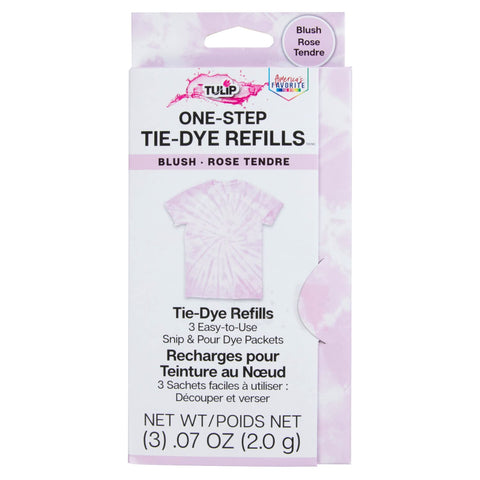 Tulip One-Step Tie-Dye Kit , 3 Fabric Dye Refill Packs, Packs, Blush
