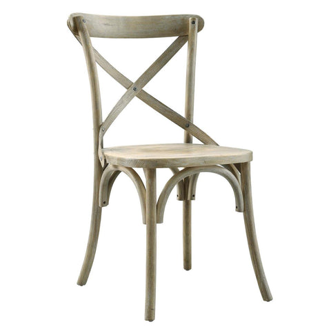 Modway Gear Dining Side Chair in Gray