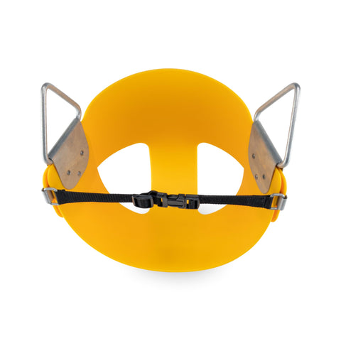 American Swing Yellow Toddler Half Bucket Swing Seat Residential - with Nylon Safety Strap
