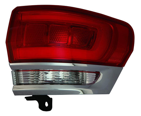 ACK For Jeep Grand Cherokee 14-21 Tail Light Outer without PLATINUM INSERT LAREDO/Limited/OVERLAND/SUMMIT Chrome Passenger Side CAPA | DOT Certified 68110016AG | CH2805106C