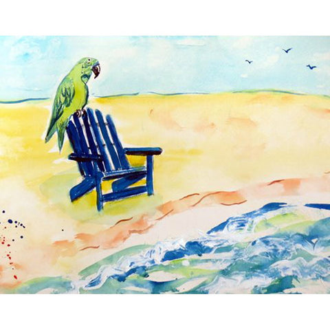 Betsy Drake Parrot & Chair Door Mat 30x50