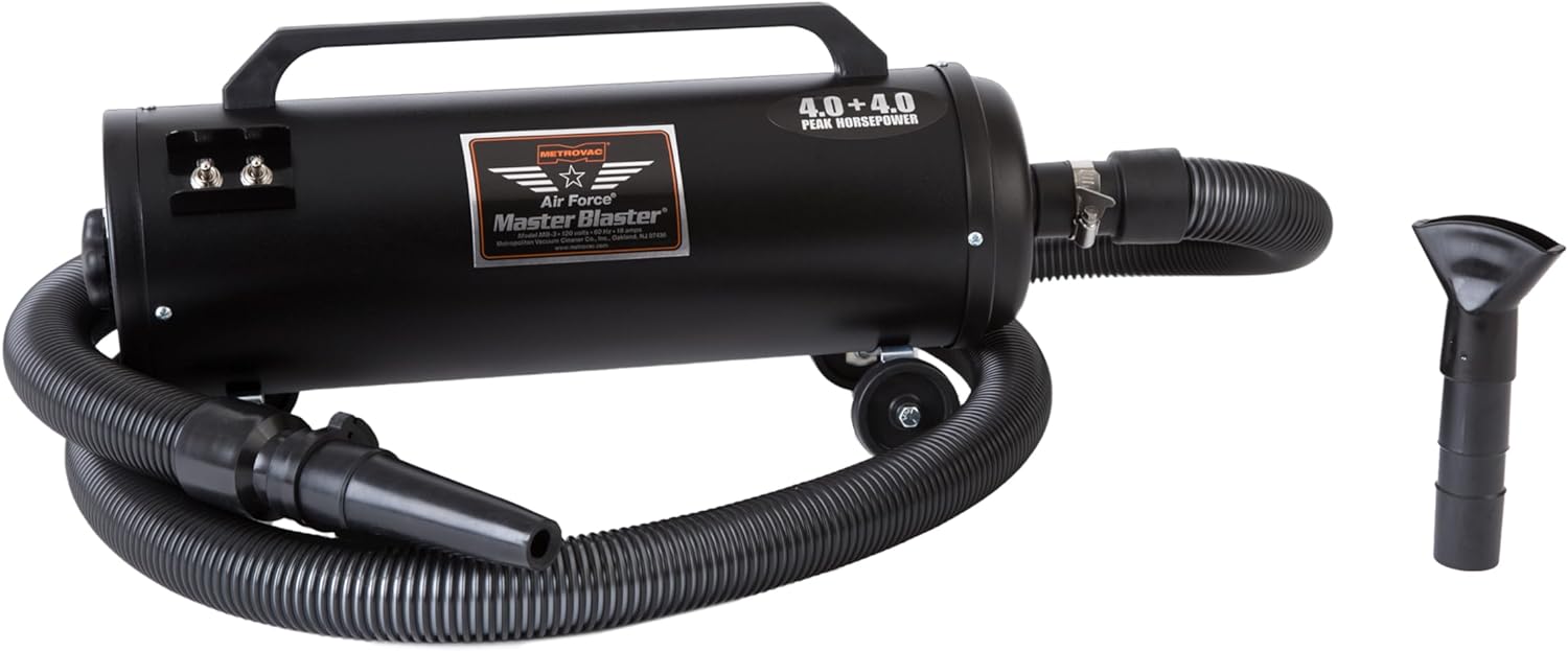 Cut drying time and groom your pets with the Metro Vac Air Force Master Blaster - Model MB-3