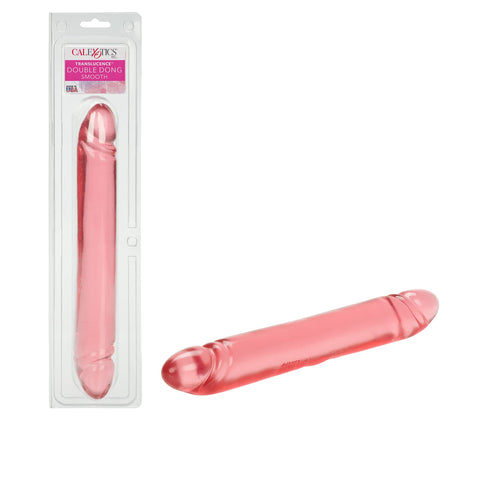 California Exotics Smooth Double Dildo, Translucence, 12 Inches