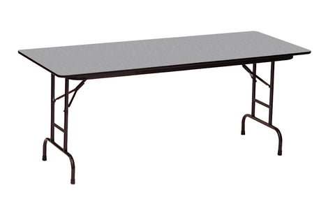 Correll CFA3060PX-15 3/4" Thick Core Adjustable Height High-Pressure Top Folding Tables, Gray Granite