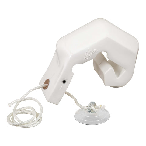 Taylor Made Buoy for Personal Watercrafts, Hook Under Quick Attachment, Flexible Shape, Inflation Valve, Suction Cup and Securing Line Included, for Use at Low Speed or Docking, White – 2020108226