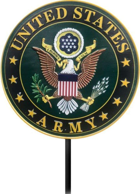 Spoontiques - Army Garden Stake - Garden Décor - Decorative Stake for Lawn and Yard - Multicolored
