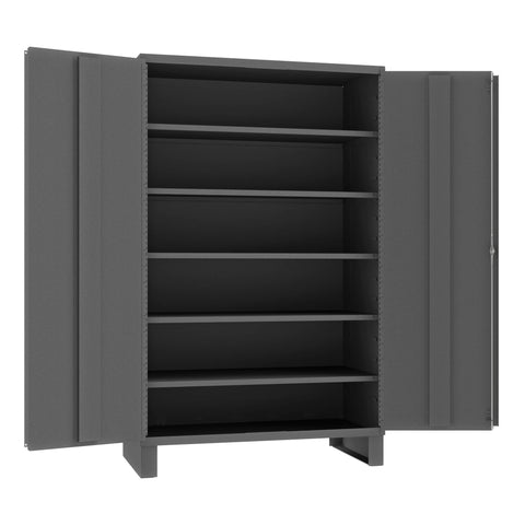 Durham Welded 14 Gauge Steel Heavy Duty Cabinet, JC-482478-5S-95, 700 lbs Capacity, 24" Length x 48" Width x 78" Height, 5 Shelves