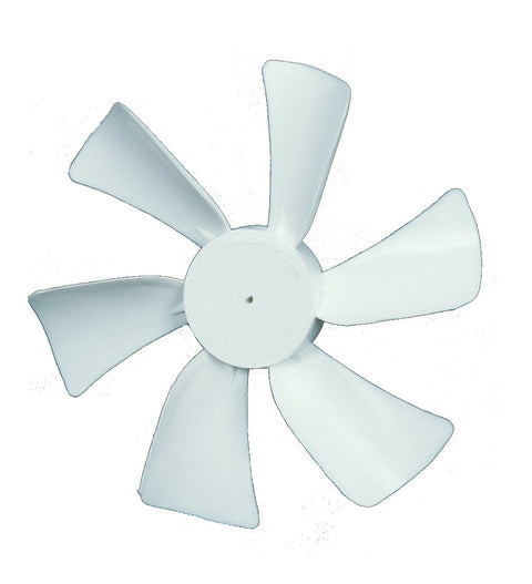 Ventmate 65483 White 6" Replacement Ventline Fan Blade with 0.125" Round Bore