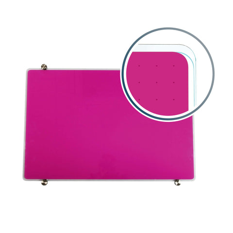 Floortex® Viztex® Glacier Violet Multi-Purpose Grid Glass Dry Erase Board 30" x 40"