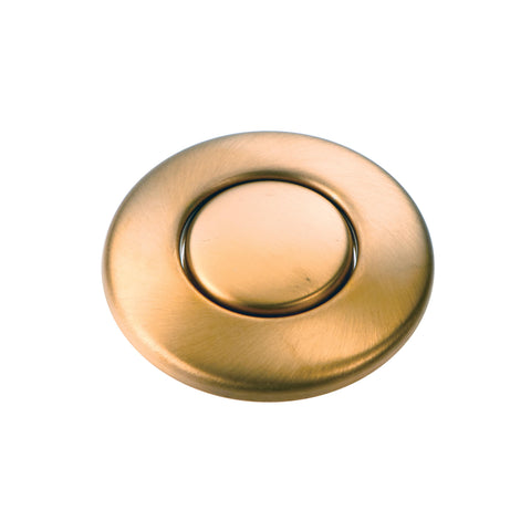 INSINKERATOR Air Switch Decorative Button for INSINKERATOR Dual Outlet Garbage Disposal Air Switch, STC-BB, Brushed Bronze