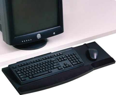 Mead-Hatcher Lift-N-Loc Articulating Keyboard Arm, 360 Degrees Swivel and a 30 Degrees Positive/Negative Tilt Range, Black (MATKA150)