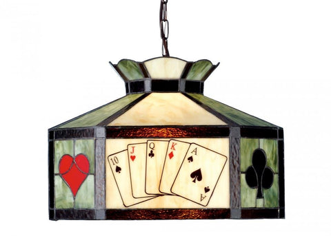 Meyda Tiffany 82015 Texas Hold'em Pendant, 20" Width