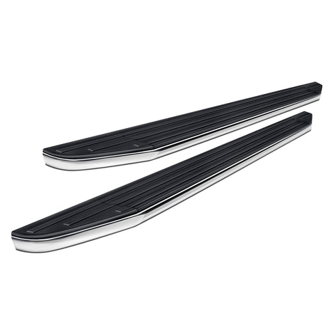 Black Horse Premium Running Boards Black Compatible with 2018-2023 Chevrolet Traverse|2018-2024 Buick Enclave-PR-G179