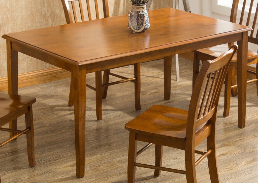 Shaker Rectangular Wood Dining Table - Walnut