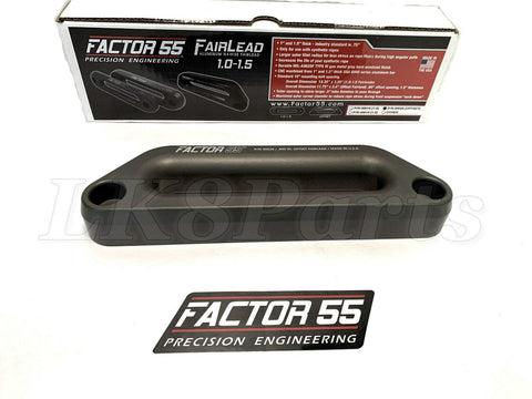 Factor 55 Hawse Offset Fairlead for Synthetic Winch Rope, 1.5" Thickness - Gray