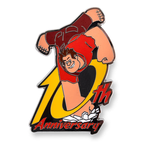 Disney Wreck-It Ralph 10th Anniversary Limited Edition Enamel Pin | Exclusive | Metal Brooch Badge Accessories For Wearing On Backpacks, Clothes, Hats