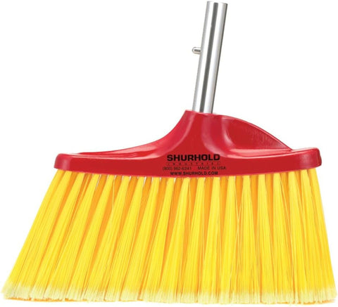 Shurhold Angled Floor Broom, Mops and Broom for Deck, Garage & Shop Cleaning, Angled Bristles for Corners, Durable Sweep Head