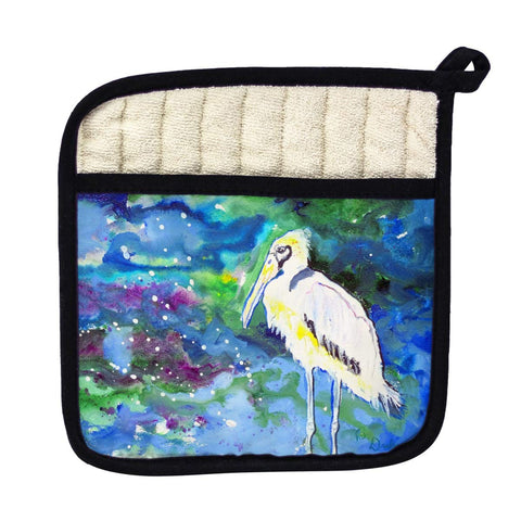 Betsy Drake PT709 Fall Wood Stork Pot Holder