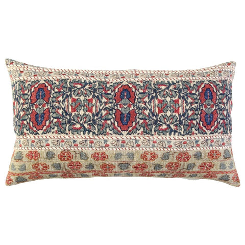 Rizzy Home 14" x 26" Textured Cotton Pillow Cover in Multi-Color