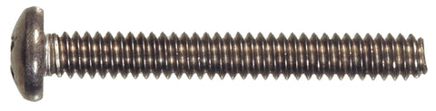 The Hillman Group 828602 Stainless Steel Pan Head Phillips Machine Screw, 1/4-Inch x 3-Inch, 50-Pack