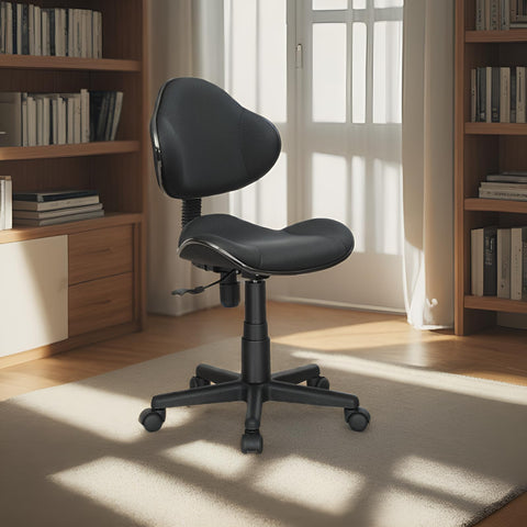 JJS Home Office Low Back Computer Executive Chair, Ergonomic Mesh Chair with Extra Large Base and Pads,