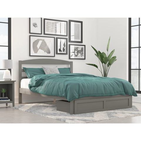 Warren Platform Bed Q with Foot Drawer AG