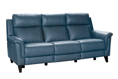 Barcalounger Kester Power Reclining Sofa w/Power Head Rests, Masen Bluegray