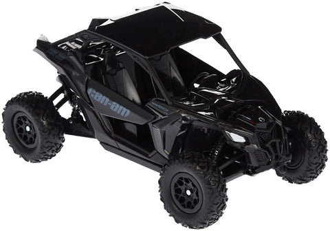 New-Ray 58193B New-Ray-58193B-1:18 Scale Toy CAN-AM Maverick X3 X Turbo Black, Adults Unisex