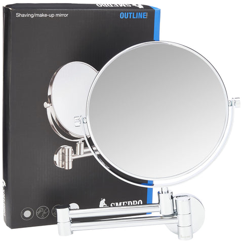 Smedbo SME, Polished Chrome FK438 Mirror Wallmount, 33.5 x 23.5 x 4.8 cm