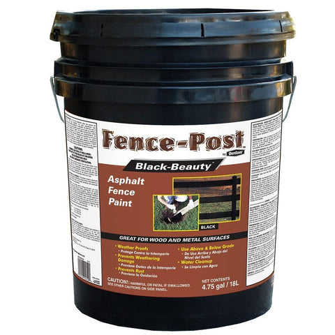 Gardner-Gibson 9005-GA 5GAL Fence Post Paint, 608 Fl Oz (Pack of 1), Black