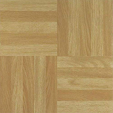 Tivoli Self Adhesive Vinyl Floor Tiles, 45 Tiles - 12" x 12", Four Finger Square Parquet - Peel & Stick, DIY Flooring for Kitchen, Dining Room, Bedrooms, Basements & Bathrooms by Achim Home Decor