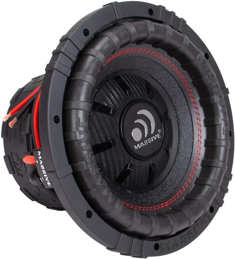 Massive Audio GTR104 | 10" 800 Watts RMS / 1500w MAX Dual 4 Ohm Subwoofer with Grill