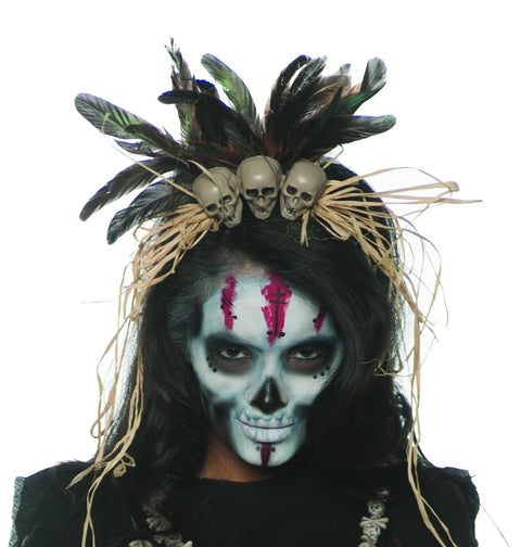Women's Witch Doctor Headband, Voo Doo Costume Accessory