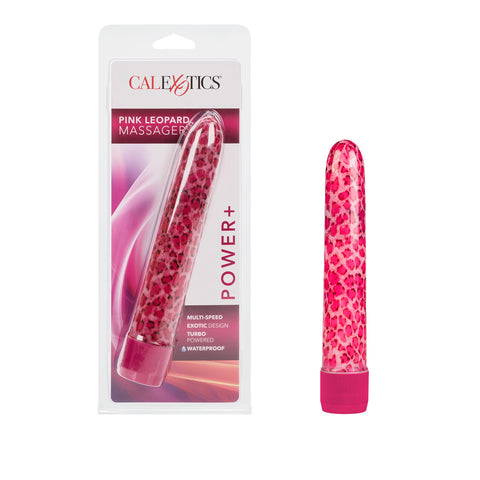 CalExotics Houston Pink Leopard Vibrator, 6.5"