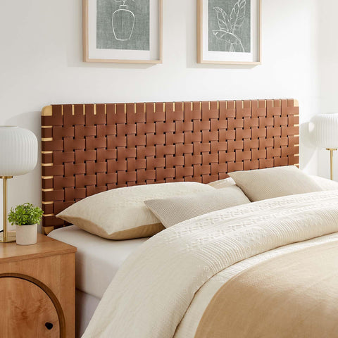 Modway Sparta headboards, Queen, Natural Brown