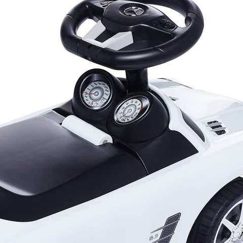 Best Ride On Cars Mercedes Benz push Car, White | Horn, Music, Age 3-6