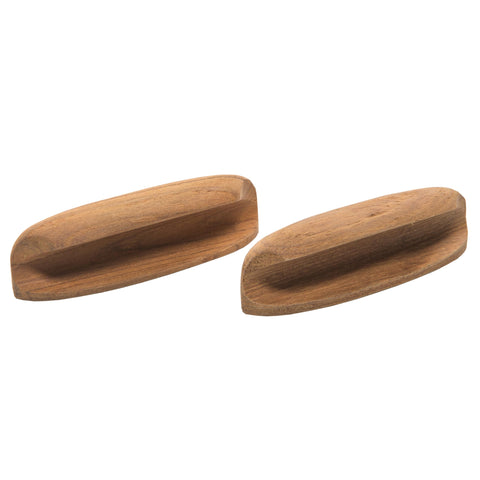 Teak Oval Drawer Pull