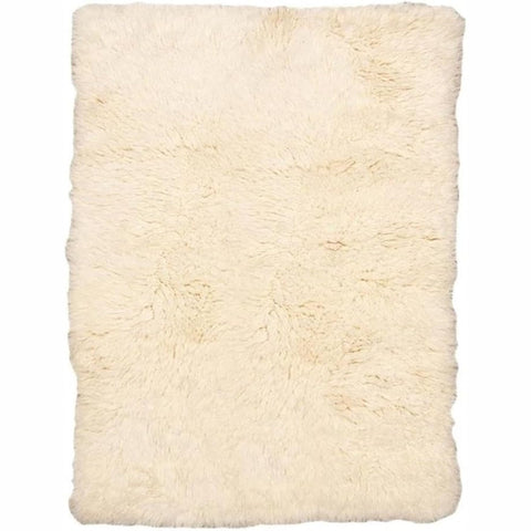Oakestry Authentic 5A Flokati Rug, Natural 4000g/m² Shag, 100% New Zealand Wool, Handwoven in Greece, Soft Plush 5x7 Area Rug for Bedroom or Living Room