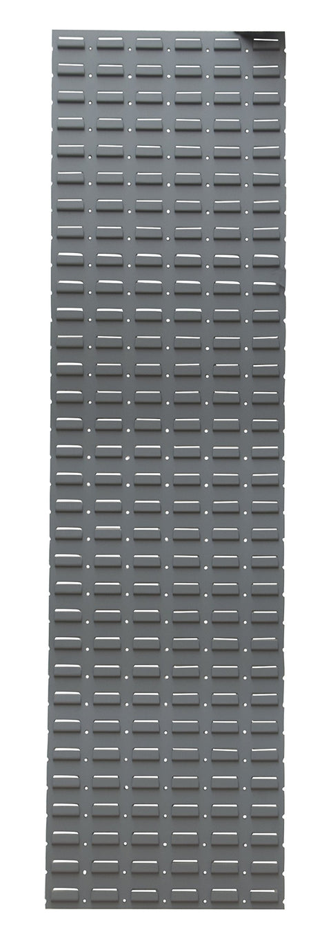 Wall Mountable 16 Gauge Louvered Panel Rack 17-1/4 X 64 Gray